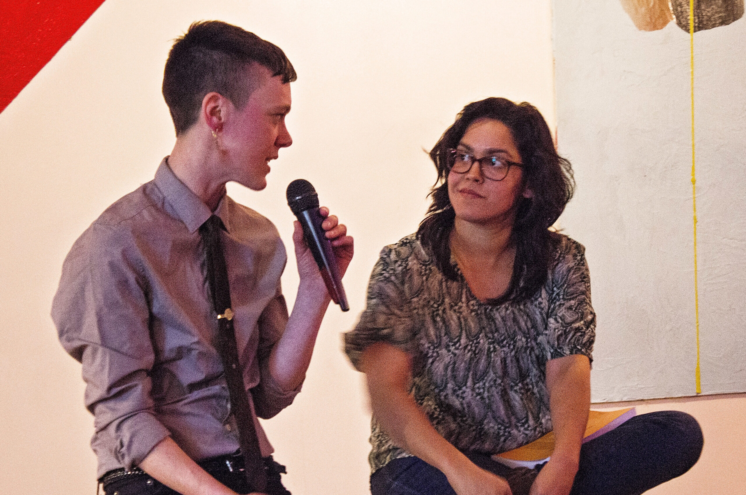 Oliver Pickle and Rima Athar at launch of She Is Sitting in the Night