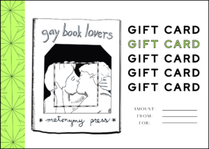 image of gift card, with an illustration of two people kissing drawn by Onjana
