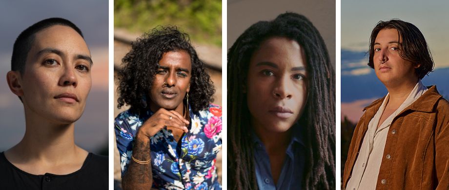 Four headshots side-by-side featuring Felix, Kama, Val and Eli Tareq